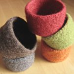 5 Felted Bowls