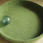 Large Felted Bowl - Green